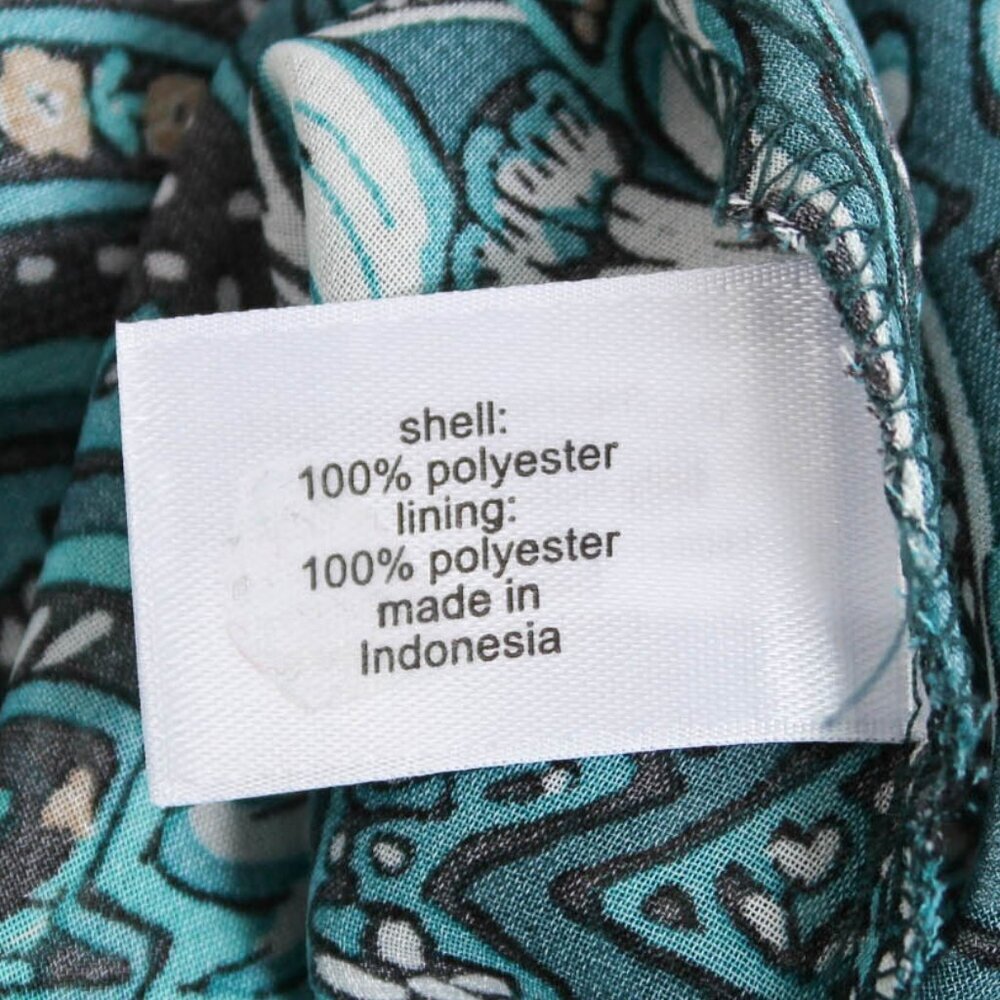Lane Bryant Green Teal Paisley V-Neck Tank Top Size 16 - Picture 5 of 7